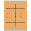 1.75" x 1.75" Pastel Orange Square Sheet Labels