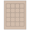1.75" x 1.75" Pastel Tan Square Sheet Labels