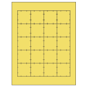 1.75" x 1.75" Pastel Yellow Square Sheet Labels