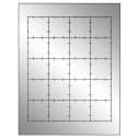 1.75" x 1.75" Silver Foil Square Sheet Labels