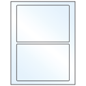 7" x 4.875" Crystal Clear Rectangular Sheet Labels