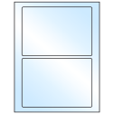 7" x 4.875" White Premium High Gloss Rectangular Sheet Labels