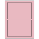 7" x 4.875" Pastel Pink Rectangular Sheet Labels