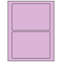 7" x 4.875" Pastel Purple Rectangular Sheet Labels