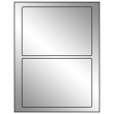 7" x 4.875" Silver Foil Rectangular Sheet Labels