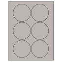 3.25" Gray Circular Sheet Labels