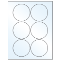 3.25" White Mid Gloss Circular Sheet Labels