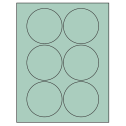 3.25" Pastel Green Circular Sheet Labels