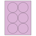 3.25" Pastel Purple Circular Sheet Labels