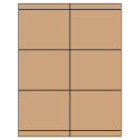 4.25" x 3.33" Brown Kraft Rectangular Sheet Labels