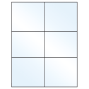 4.25" x 3.33" Crystal Clear Rectangular Sheet Labels