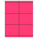 4.25" x 3.33" Fluorescent Pink Rectangular Sheet Labels