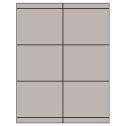 4.25" x 3.33" Gray Rectangular Sheet Labels