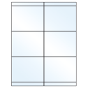 4.25" x 3.33" White Mid Gloss Rectangular Sheet Labels