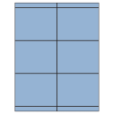 4.25" x 3.33" Pastel Blue Rectangular Sheet Labels