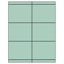 4.25" x 3.33" Pastel Green Rectangular Sheet Labels