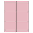 4.25" x 3.33" Pastel Pink Rectangular Sheet Labels