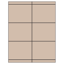 4.25" x 3.33" Pastel Tan Rectangular Sheet Labels