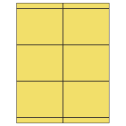 4.25" x 3.33" Pastel Yellow Rectangular Sheet Labels