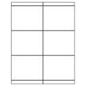 4.25" x 3.33" White Rectangular Sheet Labels