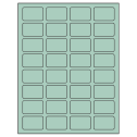 1.75" x 1.125" Pastel Green Rectangular Sheet Labels