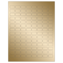 0.875" x 0.5" Gold Foil Rectangular Sheet Labels