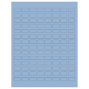 0.875" x 0.5" Pastel Blue Rectangular Sheet Labels