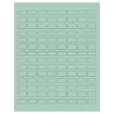 0.875" x 0.5" Pastel Green Rectangular Sheet Labels