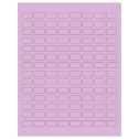 0.875" x 0.5" Pastel Purple Rectangular Sheet Labels