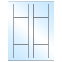 2.75" x 2.5" White Premium High Gloss Rectangular Sheet Labels