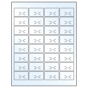 1.875" x 1.0625" Crystal Clear Rectangular Sheet Labels