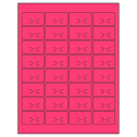 1.875" x 1.0625" Fluorescent Pink Rectangular Sheet Labels