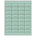 1.875" x 1.0625" Pastel Green Rectangular Sheet Labels