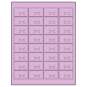 1.875" x 1.0625" Pastel Purple Rectangular Sheet Labels