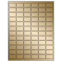 1.25" x 0.75" Gold Foil Rectangular Sheet Labels