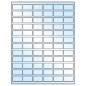 1.25" x 0.75" White Premium High Gloss Rectangular Sheet Labels