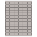1.25" x 0.75" Gray Rectangular Sheet Labels