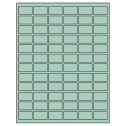 1.25" x 0.75" Pastel Green Rectangular Sheet Labels