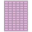 1.25" x 0.75" Pastel Purple Rectangular Sheet Labels