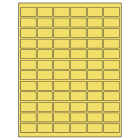 1.25" x 0.75" Pastel Yellow Rectangular Sheet Labels