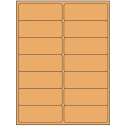 4" x 1.4375" Pastel Orange Rectangular Sheet Labels