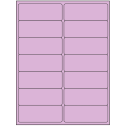 4" x 1.4375" Pastel Purple Rectangular Sheet Labels