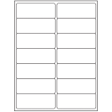 4" x 1.4375" White Vinyl Drum Rectangular Sheet Labels