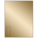 1.125" x 2.6875" Gold Foil Rectangular Sheet Labels