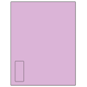 1.125" x 2.6875" Pastel Purple Rectangular Sheet Labels