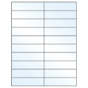 4.25" x 1.1" White Mid Gloss Rectangular Sheet Labels