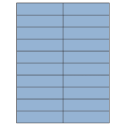 4.25" x 1.1" Pastel Blue Rectangular Sheet Labels