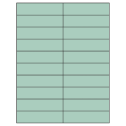 4.25" x 1.1" Pastel Green Rectangular Sheet Labels