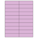 4.25" x 1.1" Pastel Purple Rectangular Sheet Labels
