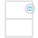 8.375" x 5.375" Photo Gloss Rectangular Sheet Labels